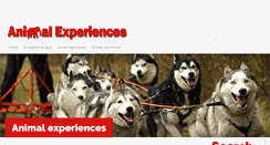 Desktop Screenshot of animal-experiences.co.uk