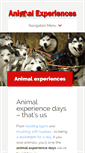 Mobile Screenshot of animal-experiences.co.uk